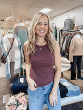 Goes with Everything Tank - Wine Heather