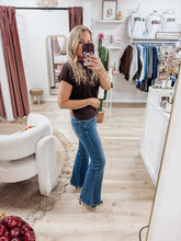 Happi Mid Rise Hidden Denim Flare - Dark Vintage