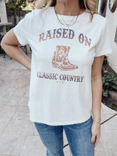 Raised On Classic Country Tee - Natural Linen