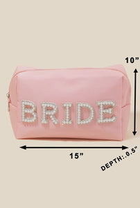 Bride Cosmetic Bag - Pink