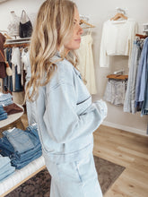Z SUPPLY Heritage Knit Denim Jacket - Ocean Air Indigo