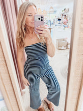 Boardwalk Striped Knit Pants - Navy/Sky