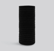 Eco Friendly Nylon Elastics 20 Hair Ties - Black