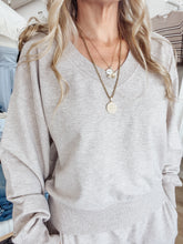 Z SUPPLY Everyday French Terry V Neck - Heather Ash
