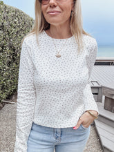 Nostalgic Dainty Floral Knit Long Sleeve - Cream/Pink