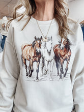 Run Wild Horses Sweatshirt - Sand