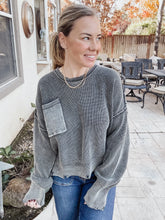 Mineral Wash Knit Sweater - Titanium