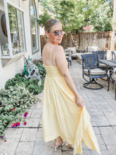 Bella V Neck Handkerchief Dress - Yellow