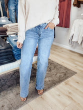 Nina Mid Rise Wide Leg Jeans