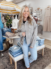 Muted Leopard Denim Jacket