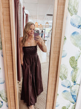 Z SUPPLY Cornelia Poplin Maxi Dress - Chocolate Cherry