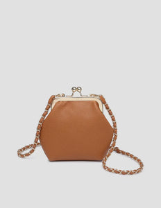 Cleo Crossbody Coin Bag - Brown