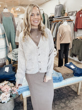 Everleigh Ribbed Knit Short Sleeve Top & Skirt Set - Mocha