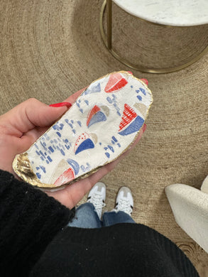Made in Cape Cod Real Oyster Shell Dish - Sailboats