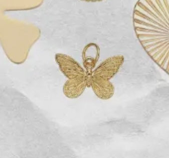 Small Gold Butterfly Charm