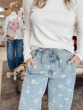 Meadowcrest Dandelion Washed Denim Drawstring Detail Jeans