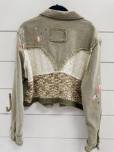 Paint Splatter Twill Jacket - Olive