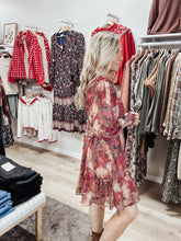 Rosewood Floral Ruffled Mini Dress - Plumeria