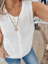 Z SUPPLY Syd Linen Knit Tank Vest - Sandstone