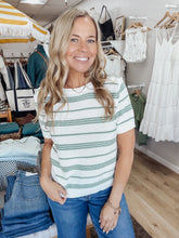 Clubhouse Textured Stripe Crew Neck