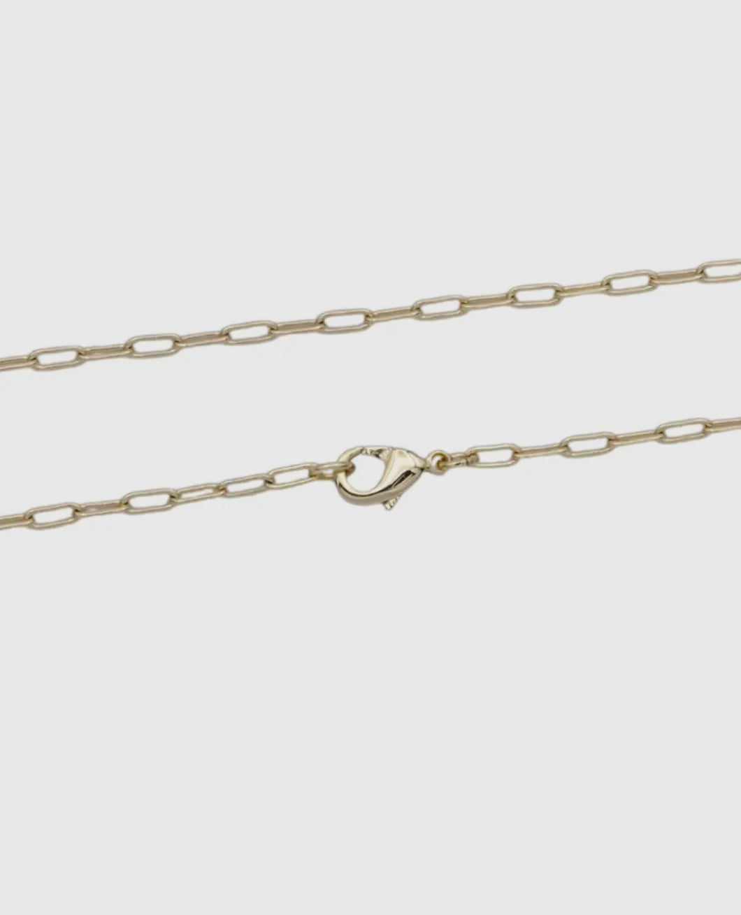 Charm Bar Dainty Link Chain Necklace - Gold