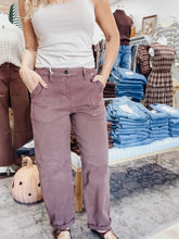 Maple High Rise Cuffed Barrel Denim Jeans