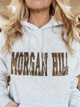 Morgan Hill Hoodie - Grey with Camo Letters