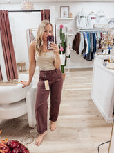 Maple High Rise Cuffed Barrel Denim Jeans
