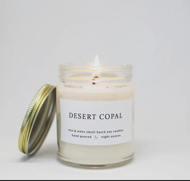 Desert Copal Soy Wax Candle