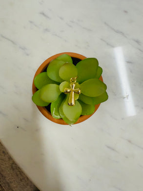 Curvy Cross Charm Bar