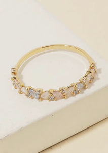 Delicate Rhinestone Studded Ring