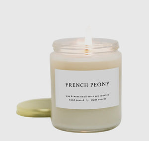 French Peony Soy Wax Candle