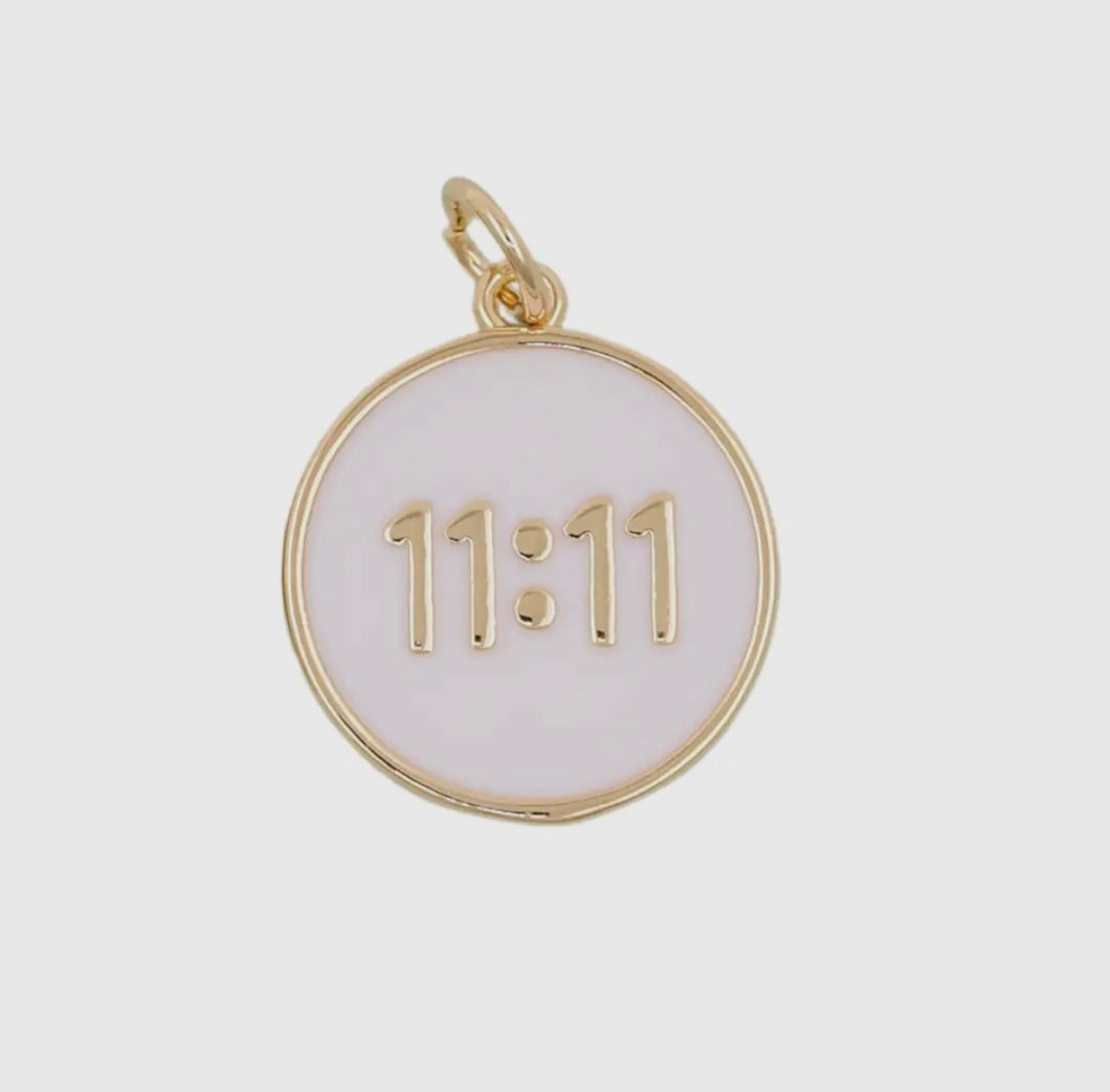 White Enamel 11:11 Charm Bar