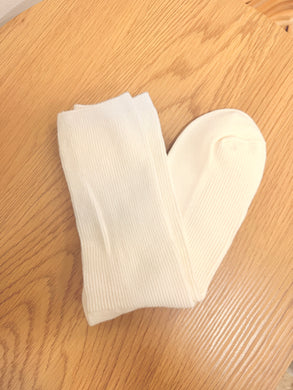 Ribbed Socks - Cream