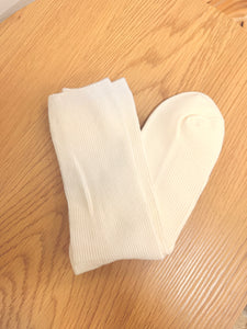 Ribbed Socks - Cream