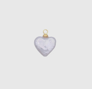 Pearl Heart Pendant Charm Bar