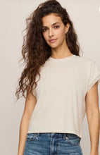 Z SUPPLY Marika Lace Trim Muscle Tee - Cloud