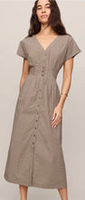 Z SUPPLY Sanna Gingham Midi Dress - Dark Chocolate