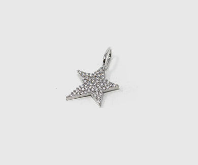 Jazzy Star Charm Bar - Silver