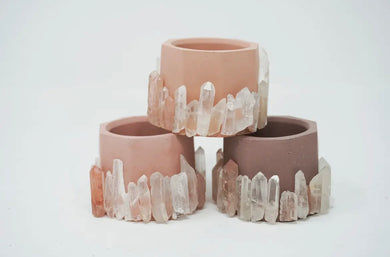 Mini Crystal Point Cement Planter