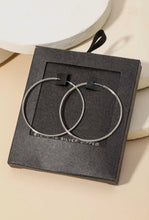 Secret Box Gold Dipped Thin Hoop Earrings - Gold