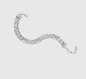 Braided Band Bracelet - Silver