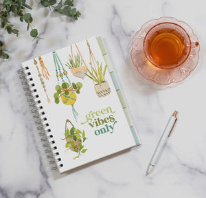 Green Vibes Only Houseplant Journal