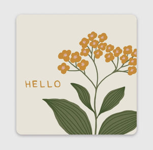 Floral Mini Note Card Set with Stickers