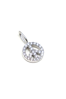 Peace and Love Charm Bar - Silver