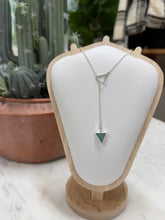 Amazonite Lariat Necklace – Sterling silver – Triangle