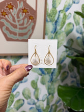 Mother of Pearl Teardrop earrings – Gold Filled