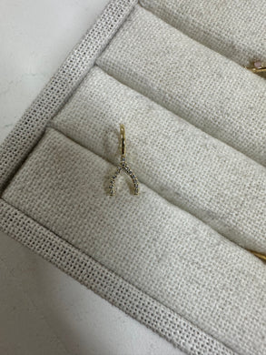 Wishbone Charm Bar - Gold