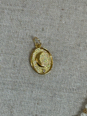 Oval Moon Charm Bar