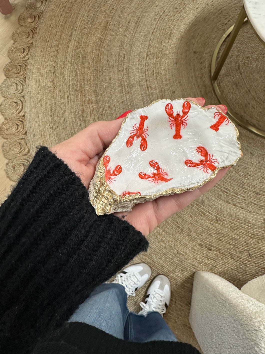 Made in Cape Cod Real Oyster Shell Dish - Lobster